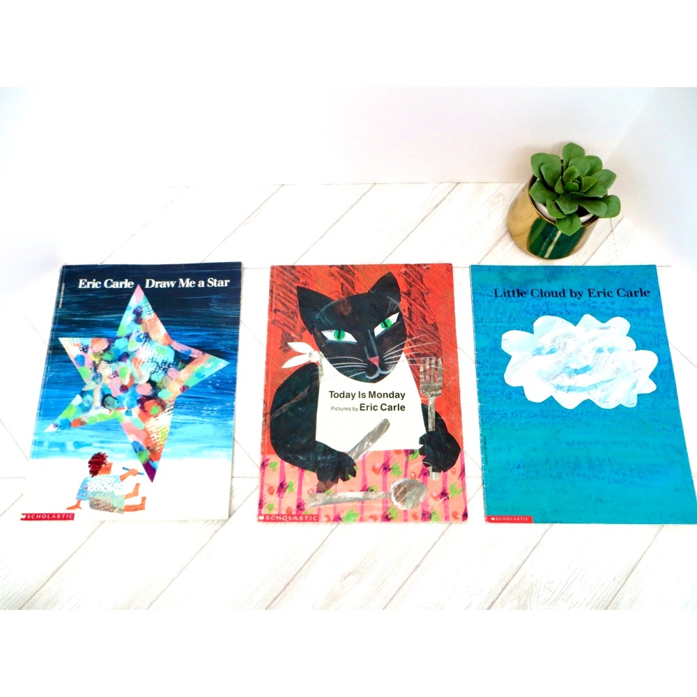 Lot Of  3  Vintage 90's Eric Carle Collection Books